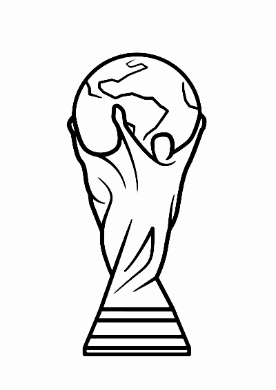 Troféu da Copa do Mundo para Colorir